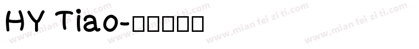 HY Tiao字体转换